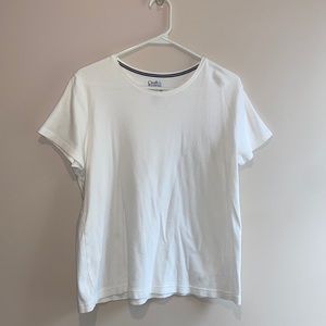 Croft & Barrow - Classic Tee - Size L White crewneck